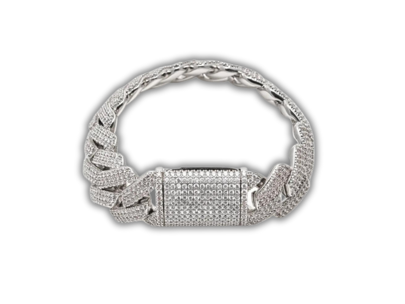 Lux Cuban Link Prong Bracelet